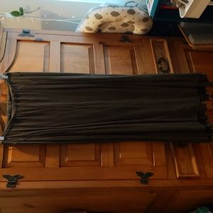 CP Shades Hunter Green Paneled Maxi Skirt